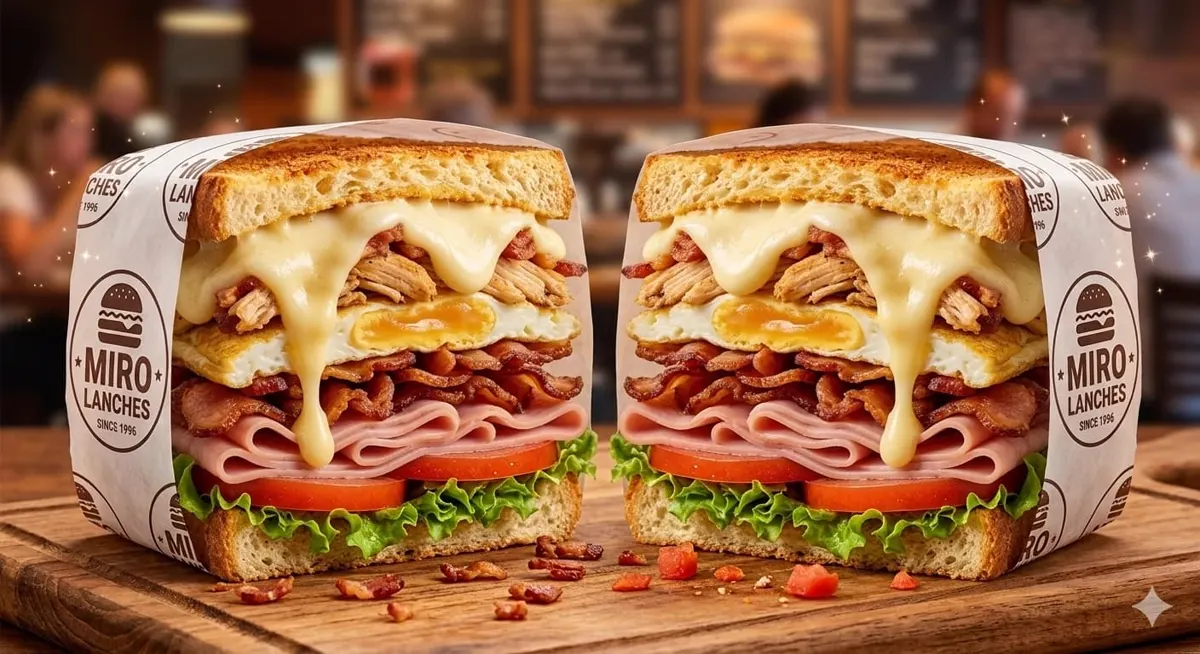 Frango salada bacon egg