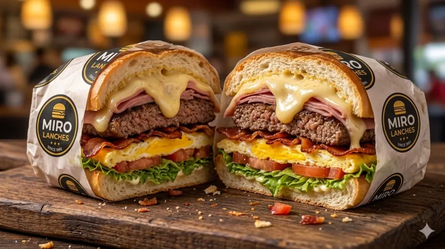 X-salada bacon egg